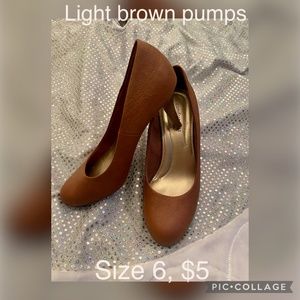 Comfort plus brown pumps